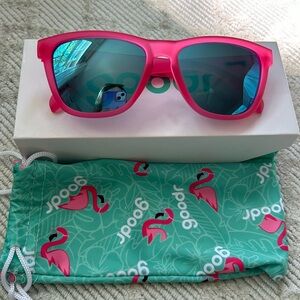 Goodr Flamingos on a Booze Cruise Sunglasses